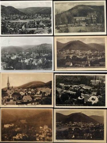 Bad Harzburg, 12 tolle AK, Blick ins Radautal, Seilbahn zum Burgberg u.a.