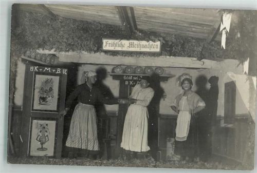 WK I Soldaten Weihnachtsspiel K+M+B Transvestit 1917