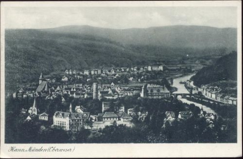 um 1920/30 Hann Münden: Ansicht,Hans Augustin AKU1