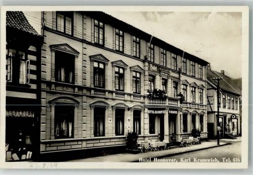 29664 W3030 Walsrode - Hotel Hannover Ort handschriftlich