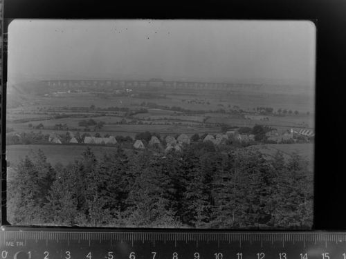 25693 W2224 Quickborn , Dithm GLASNEGATIV Blick vom Anssichts-Turm