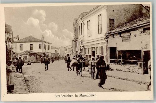 Skopje 1916 Straße Ort handschriftlich