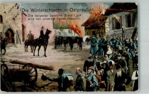 Lyck 1916 Feldpost WK I Winterschlacht in Ostpreußen