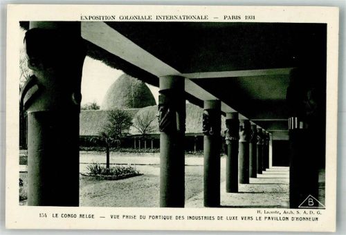 Kinshasa Ausstellung 1931 Le Congo Belge Pavillon