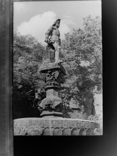66849 W6790 Landstuhl GLASNEGATIV Sickingen Denkmal