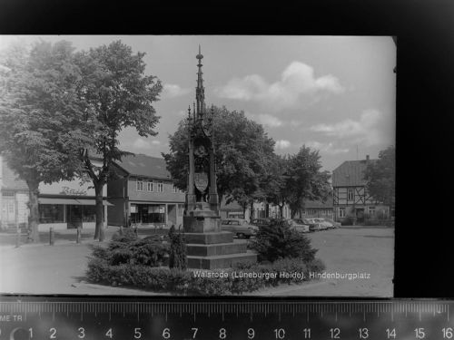 29664 W3030 Walsrode GLASNEGATIV Hindenburgplatz