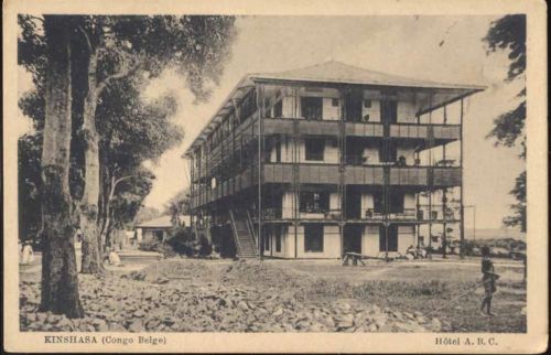 um 1920/30 Kinshasa, Belgisch Kongo, Afrika, Hotel A.B.C.
