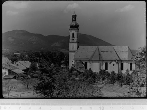 83661 W8172 Almbach GLASNEGATIV Kirche
