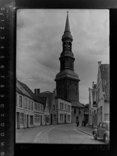 25832 W2253 Tönning GLASNEGATIV Kirche