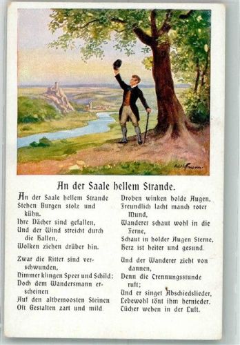 Liederkarte An der Saale hellen Strande WSBS No. 5075