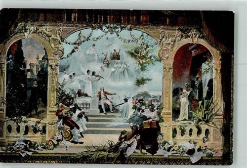 Salzburg Mozart-Vorhang im Stadt-Theater Verlag Würthle & Sohn
