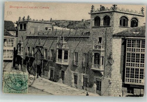 Burgos 1922 Casa del Dordón Marke bildseitig