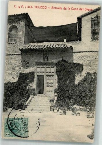 Toledo 1914 Casa del Greco Marke bildseitig