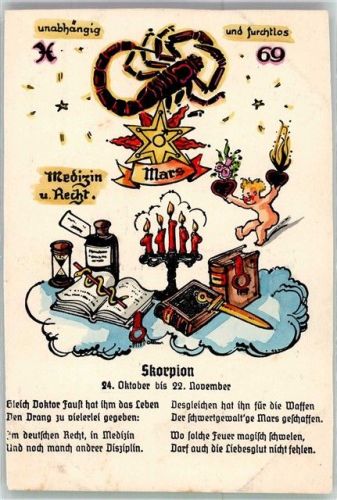 Der Skorpion 24. Oktober bis 22. November
