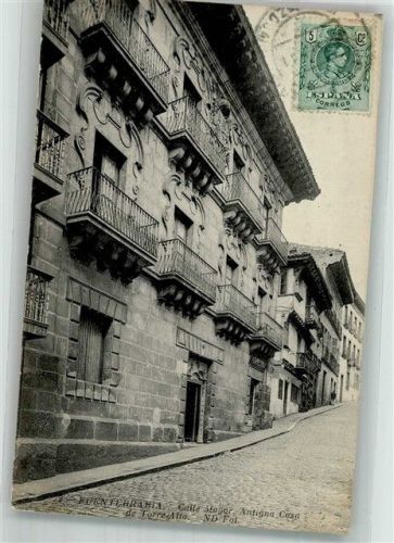 Fuenterrabia Gasse Calle Mayor Marke bildseitig