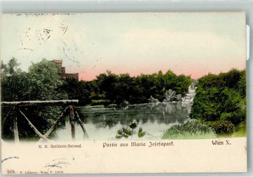 Wien 1906 Kaserne K.K. Artillerie-Arsenal Maria Josefapark