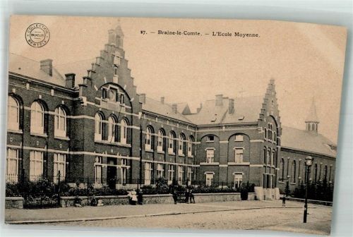 Braine-le-Comte 1914 Feldpost WK I Ecole Moyenne