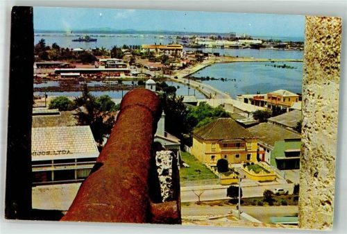 Cartagena 1964 Burg de San Felipe Schiffspost M.S, Werratal
