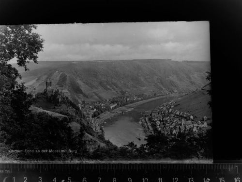 56812 W5590 Cochem GLASNEGATIV Burg