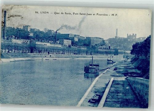 Lyon 1925 Qaui de Serin Fort Saint -Jean