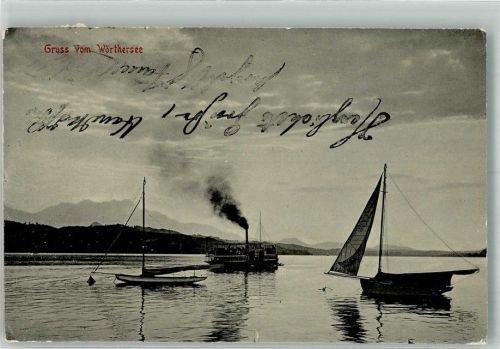 Velden 1914 Dampfschiff Wörthersee