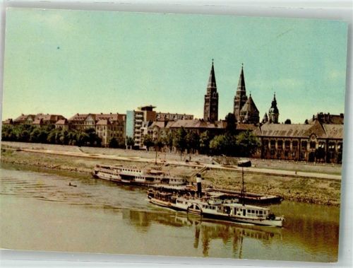 Szeged Theiss-Ufer Dampfschiff