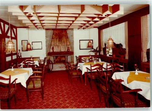 Diepental Restaurant am See Innenaufnahme Kamin