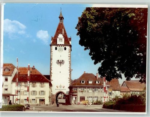 Gengenbach Bahnschranken vor dem Stadttor