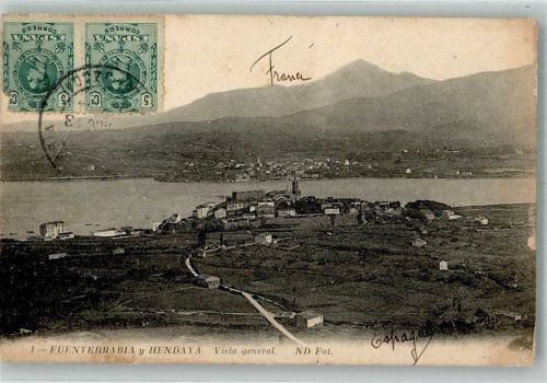 Fuenterrabia 1913 Marke bildseitig