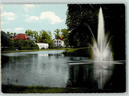 Fürstenau Schloßteich mit Springbrunnen
