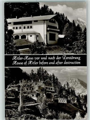 Obersalzberg Kehlsteinhaus Hitler-Haus Vor und Nach der Zerstörung WK II