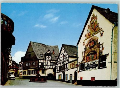 Winningen am Weinhexenbrunnen Fachwerkhäuser