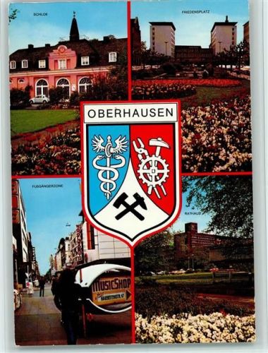 Oberhausen Schloss Friedensplatz Fußgängerzone Rathaus