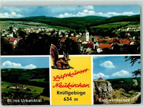 Neukirchen Blick ins Urbachtal Eichwaldskopf Knüllgebirge