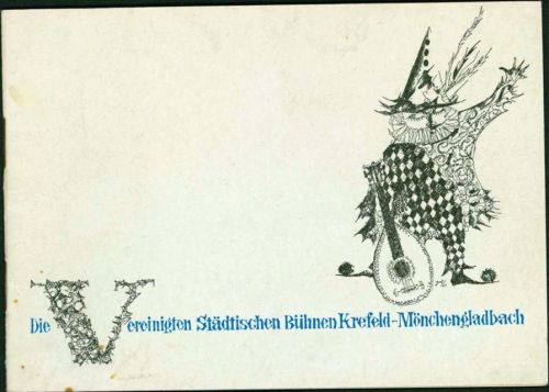 Krefeld Vereinigte Städtische Bühnen Krefeld-Mönchengladbach Heft: ca. 15x10,5 cm, 1962/63; gute Erhaltung
