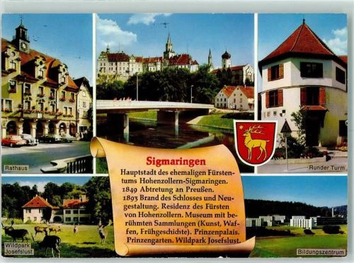 Sigmaringen Rathaus Runder Turm Wildpark Josefslust Bildungszentrum Chronik AKU2