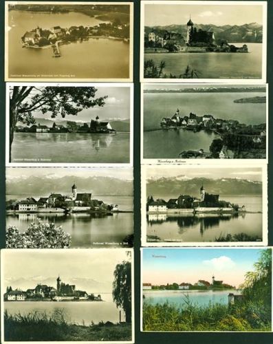 Wasserburg Lot mit 11 AK, ca. 1939-1962; überwiegend gute Erhaltung, größtenteils gelaufen