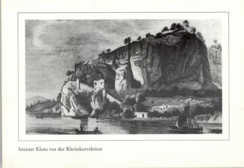 Istein Isteiner Klotz vor der Rheinkorrektion