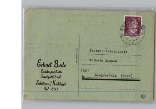 Schönau Saatgutbetrieb Eckart Bode