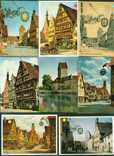 Dinkelsbühl Lot mit 8 AK, ca. 1952-1960; gute Erhaltung, teils gelaufen