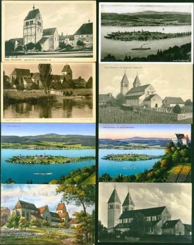 Reichenau viel Klosterkirche Lot mit 88 AK, ca. 1915-1965; überwiegend gute Erhaltung, teils gelaufen