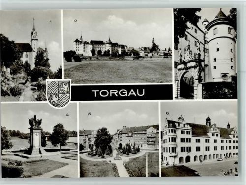Torgau Schloß Hartenfels Jagdtor Denkmal der Begegnung an der Elbe Martha-Brautzsch-Platz Rathaus