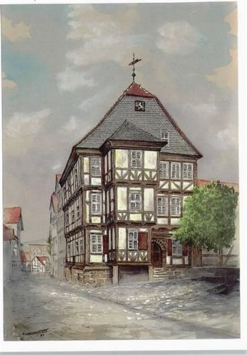 Hessisch Lichtenau Rathaus , (keine Ak-Einteilung)