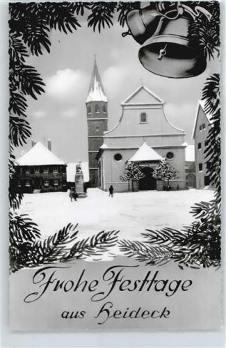 91180 W8548 Heideck , Mittelfr - Winter-Karte