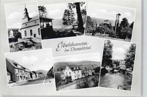 Eibelshausen Straße Haus Fluss Brücke Kirche