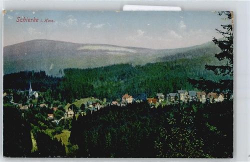 Schierke Wald Berg Kirche Gesamtansicht