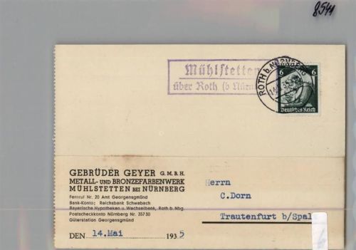 Mühlstetten Landpoststempel