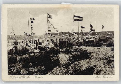 Baabe Flagge Strand Meer