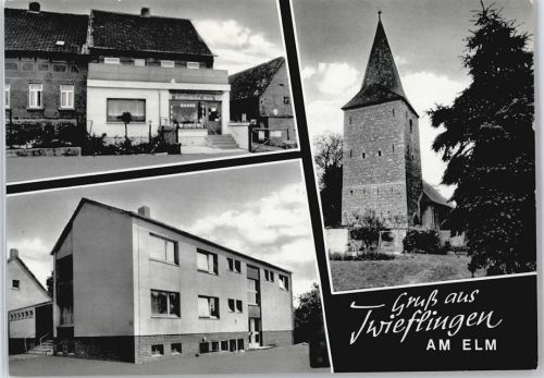 Twieflingen Kirche Baum Haus Treppe