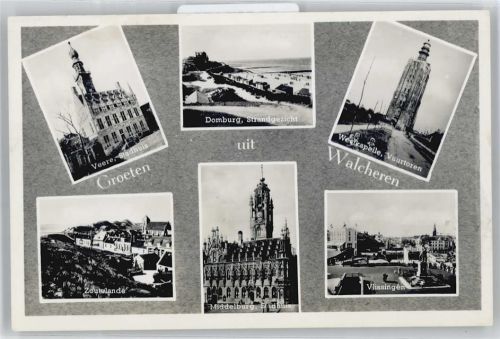 Vlissingen Stadthuis Veere, Vlissingen Zoutelande AK